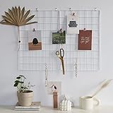 Multiusos: las obras de arte de los niños, invitaciones, calendarios, obras de arte e incluso plantas se pueden colgar en la rejilla de alambre o utilizarla en la oficina de tu hogar para organizar suministros y fijar tus citas e imágenes motivadoras. Se verá genial cuando estés en tu escritorio, en el salón, o en tu espacio de trabajo.