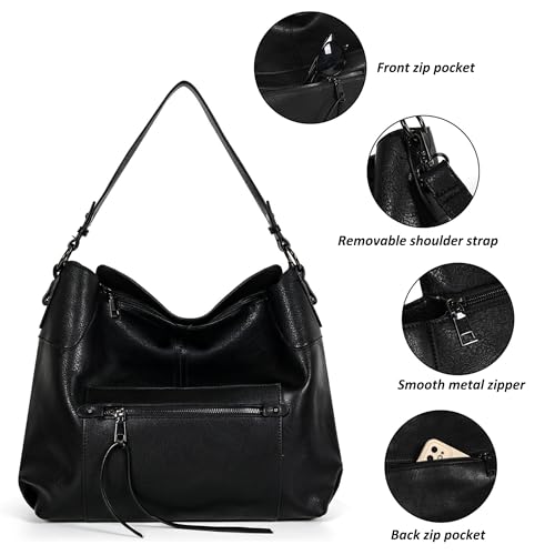 Hobo Bags for Women Leather Purse and Handbags Large Tote Bag Shoulder Bags with Adjustable Shoulder Strap4