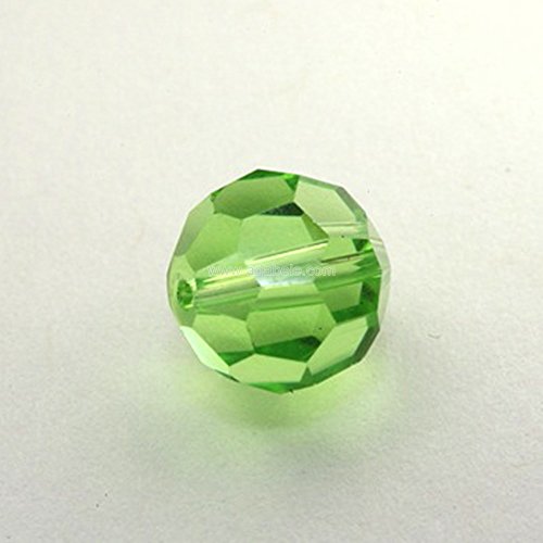 50Pcs Adabele Austrian 6Mm Faceted Round Crystal Beads Peridot Green Compatible With 5000 Swarovski Crystals Preciosa Ss2R-616 #TOP2