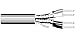 Belden Shielded Cable Multipair, 2Pair, 22Awg, 1000Ft, 300V, Chrome - 8723 0601000