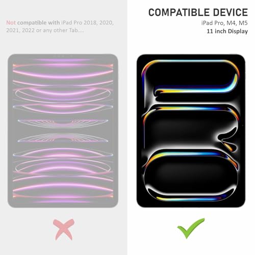 Image of SupCares Tempered Glass for iPad Pro, (M5, M4) (11 Inch) With Installation Kit | Military-Grade Gorilla Screen Protector | Edge to Edge Coverage | Transparent