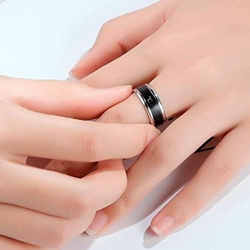 2 Anelli Dell'Umore In Rame 6 Mm - Cambiano Colore Con La Temperatura, Ipoallergenici, Per Donne E Uomini, Taglie 5 E 6 - 2