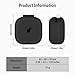 Geiomoo Silicone Case for Anker Soundcore P31i, Soft Flexible Scratch Resistant Protective Cover with Carabiner (Black)