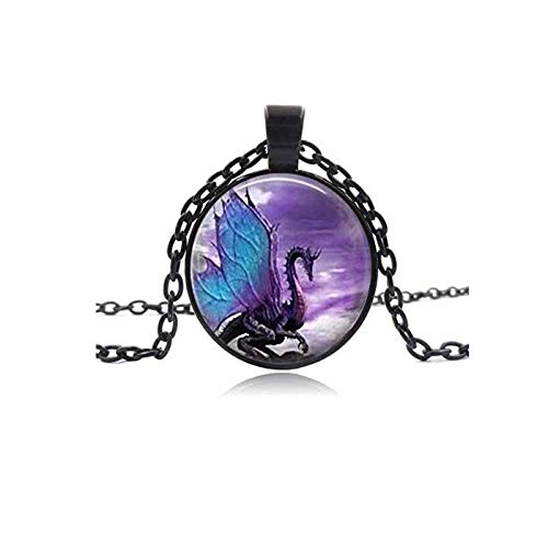 Blue Wing Dragon Necklace Dragon Pendant Necklace or Dragon Keyring Dragon Jewelry Dragon Pendant Dragon Necklace