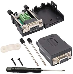 AAOTOKK DB9 Schraubklemmenblockadapter 2er-Pack (Weiblich)