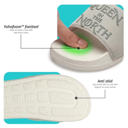 Image of YOHO Sliders for Women | Comfortable and Lightweight Slides | WB Cartoon & Comic Characters: Tom & Jerry, Big Bang Theory, Friends, Games of thrones and Wonder Woman Footwear for Girls
