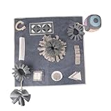 Levemolo Teppich zum Schnüffeln für Hunde aus Filz rutschfeste Trainingsmatte zum Stressabbau und Energieverbrauch Graue Futtermatte zur Förderung des Geruchssinns und langsamen Fressens