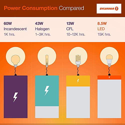 Image of Sylvania ECO LED PAR38 Light Bulb, 90W : 14W, 7 Year, Non-Dimmable, 1100 Lumens, Clear, 5000K, Daylight - 12 Pack (40882)