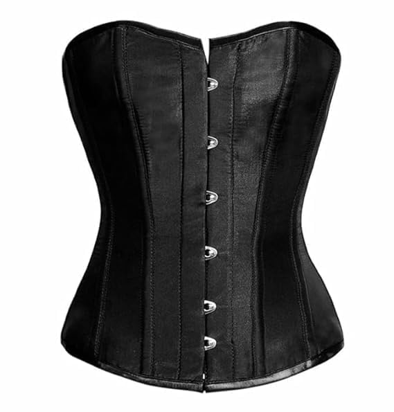 Stylish Black Over Bust steel Boned Corset For Womens Wear-image-21