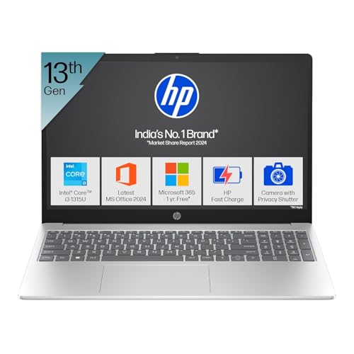 HP 15, 13th Gen Intel Core i3-1315U Laptop (8GB DDR4,512GB SSD) A...