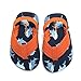 Luffymomo Unisex Kids Open-Toe Sandals Summer Beach Water Slides Flip Flops(Toddler/Little Kid)(4 Infant Navy & Orange)