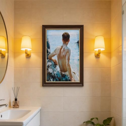 Impression sur toile Beach Study habille un mur vide de bureau cadre inclus - 7