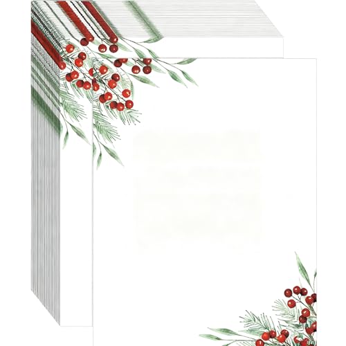 Papel para notas a Santa y cartas navideñas con diseño de árbol de Navidad