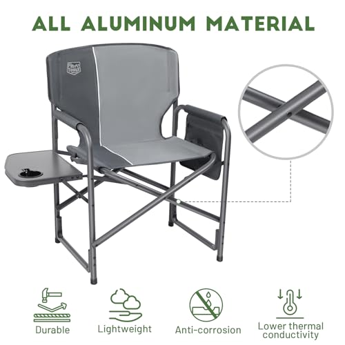 image for TIMBER RIDGE Lightweight Oversized Camping Chair, Portable Aluminum Di