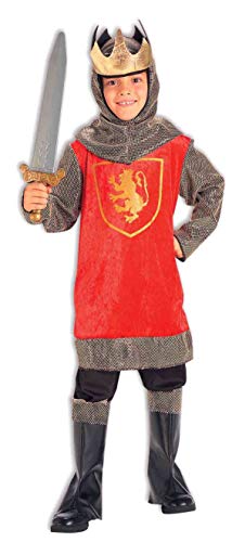 Forum Novelties Crusader King Child Costume, Small,Red / Gray / Black