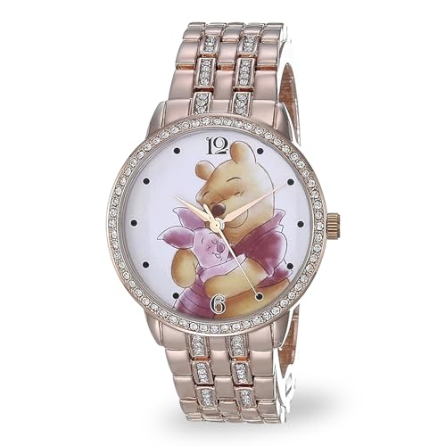 Disney Women's Japanese Quartz Watch with Metal Strap, Gold, 16 (Model: WDS000997)