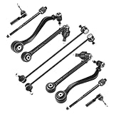 10pc Front Lower Forward Rearward Control Arms Suspension Kit Fit for Chevrolet Camaro 2010 2011 2012 2013 2014 2015 with Tie Rods Sway Bars