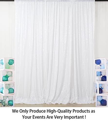 Shidianyi 8 X 8, White Sequin Backdrops,White Sequin Photo Booth Backdrop, Party Backdrops,Wedding Backdrops, Sparkling Photography Prop Sequin Backdrop For Photoshot #TOP1