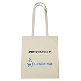 SAG NEIN ZU PLASTIK! JOllify PEMPELFORT Umwelttasche Jutetasche B427jute - Farbe: natur: Gefällt mir