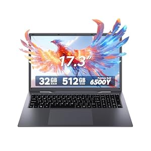 Computadora portátil de 17.3 pulgadas, portátil con 32 GB de RAM 512 GB SSD, procesador Pentium Gold (Beat N5095, hasta 3.4 GHz), pantalla FHD IPS, Bluetooth, WiFi, HDMI, tipo C, USB3.2, batería