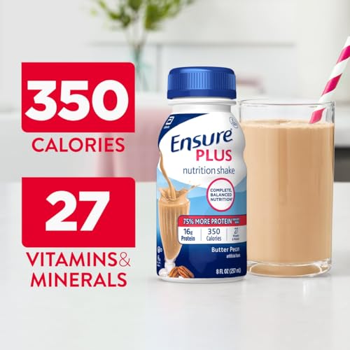 Ensure Plus Butter Pecan Nutrition Shake | Meal Replacement Shake | Ready To Drink | 16g Protein and 27 Vitamins and Minerals | 8 fl oz - 24 Pack - image 4