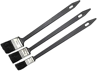Faithfull FAIPBRAD3 Long Reach Angled Radiator Paint Brush Set of Three: 25, 38, 50mm (1, 1.5, 2in) 300mm Long Handle