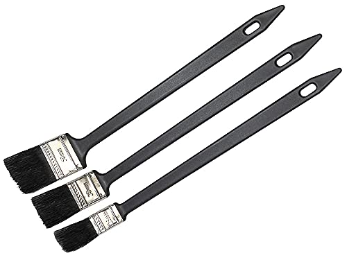 Faithfull FAIPBRAD3 Heizkörper-Pinsel-Set mit Langer Reichweite abgewinkelt 3 Stück: 25 38 50 mm 300 mm Langer Griff