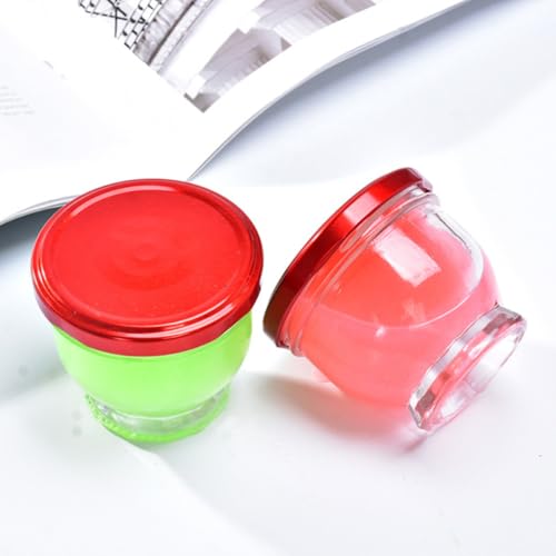 Vasos de vidrio resistentes al calor de 100ml para postres Amosfun juego de 4 piezas 6
