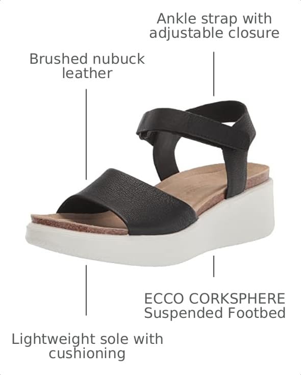 Image of ECCO Flowt Wedge Cork Sandal