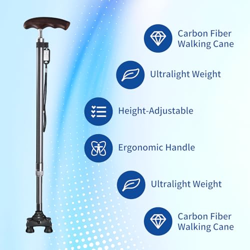 Carbon Fiber Walking Cane with Wenge Wood Handle – Lightweight and Durable Mobility Aid for Seniors, Stylish Walking Stick for Men and Women (color4) by ANBANREY - Used condition - Image 2