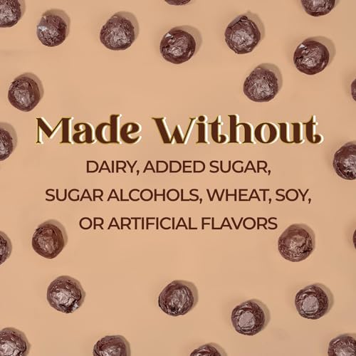 ChocZero Dark Chocolate Hazelnut Truffles, Vegan, Sugar Free, Gluten Free, Keto Holiday Gift, High Fiber, 16 Individually Wrapped Pieces, 8.5 Ounce (Pack of 1) - Thumbnail 3