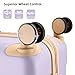 LARVENDER Carry On Luggage 22x14x9 Airline Approved with Spinner Wheels, Expandable 20 Inch Luggage with TSA Lock, Hard Shell Carry On Suitcases for Women Men, Lavender