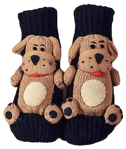 Image of Women's Non-slip Household Floor Socks Knit Casual Animals Slippers Socks Christmas Stockings Decor