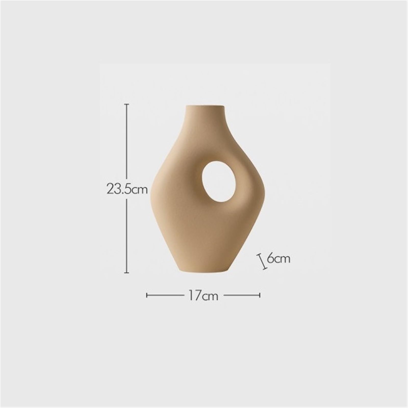 Wazon z kwiatami Ceramiczny wazon do suszonych kompozycji kwiatowych Ozdoba dekoracji domu w salonie
