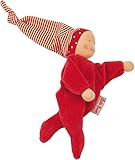 Käthe Kruse Stoffpuppe mit Zipfelmütze, rot Weichpuppe Babypuppe