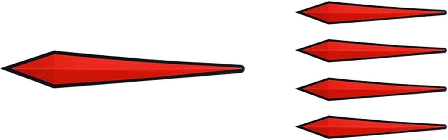 5pcs Car Door Collision Protection Strip(Red)