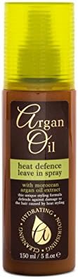 Argan Oil Heat Defence Leave in Spray with Moroccan Argan Oil, 5FL OZ