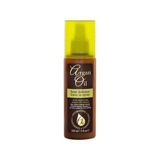 Xpel - Spray Thermo Protecteur Huile d'Argan du Maroc Lissage Intense sans Frisottis Nourris et Régénère vos Cheveux Protège de la Chaleur du Fer - 150 ml
