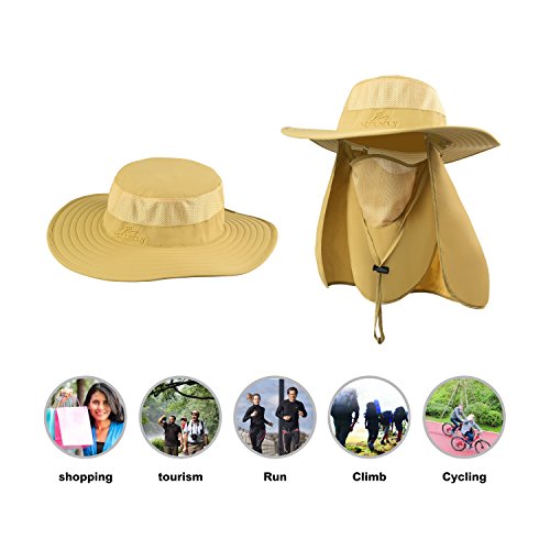 Image of Fishing Hat,Sun Cap with UPF 50+ Sun Protection and Neck Flap,for Man and Women