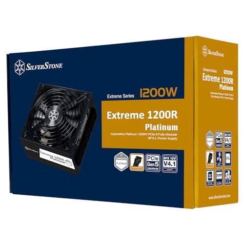 Silverstone Extreme 1200R Platinum SST-EX1200R-PL - Alimentatore PCI-E 5 Cybenetics Platinum Da 1200 W - 13