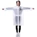 Always Pretty Lightweight Easy Carry Poncho Wind Hooded Jacket Raincoat Transparent M
