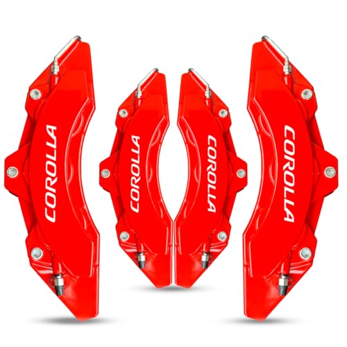 Capa Pinça De Freio Corolla Todos 4 Pç (Vermelho)