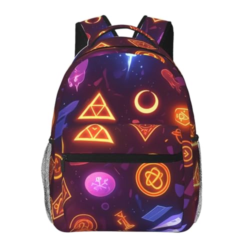 WBQLSL Glowing Totem - Mochila casual para laptop, para viajes, senderismo, negocios, camping, gimnasio