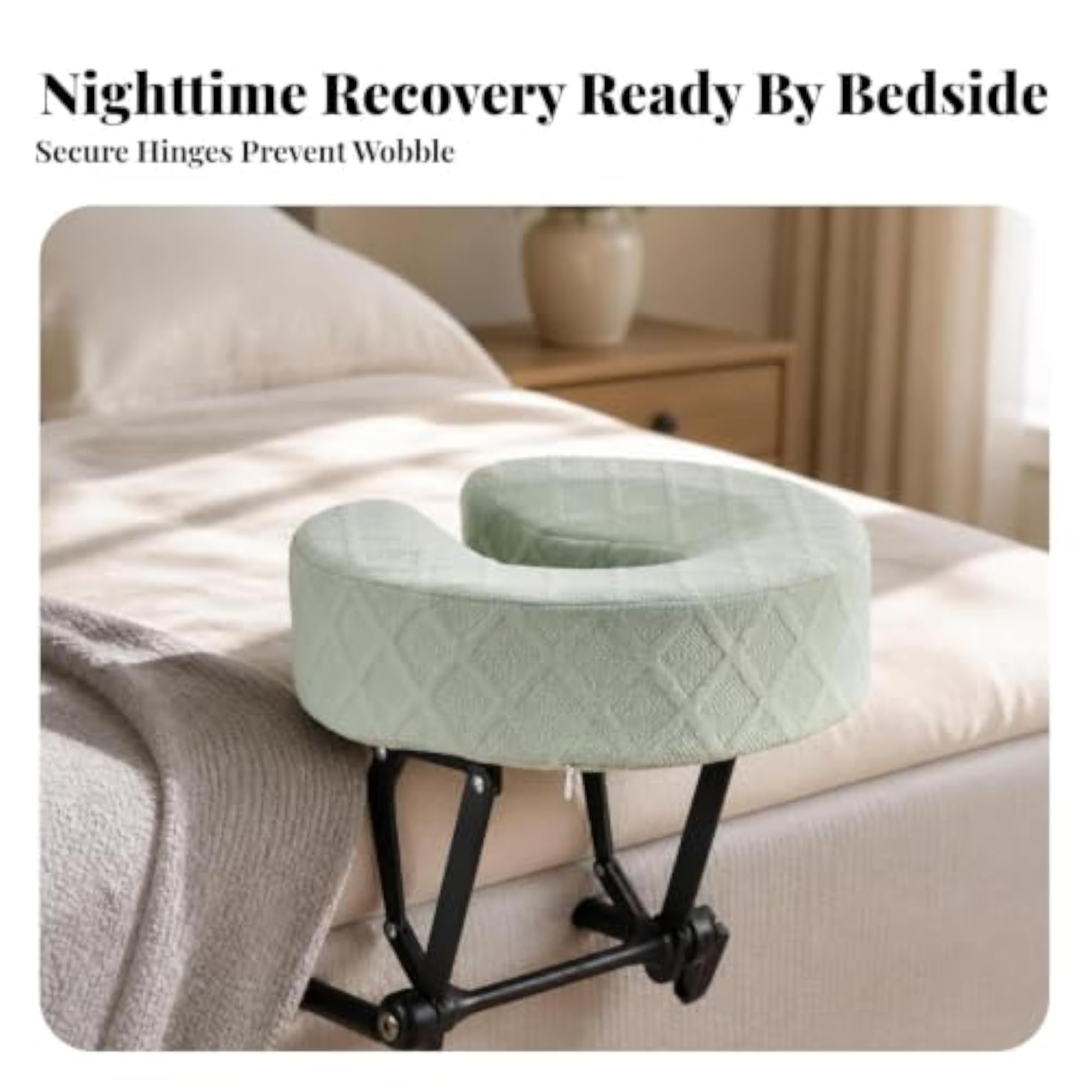 Bedside Massage Pillow with Bracket, Ergonomic Design