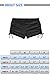 Micosuza Women's Black Shorts for Swimming Diving Beach Sunbathe Black XXL