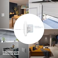 Bosch Smart Home Wandschalter für smarte Aktoren, platzsparender Einbau in die Gerätedose, für Bosch Smart Home Licht-/ Rollladensteuerung II, Relais oder Dimmer – Ansicht 3