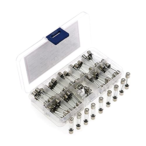 Fusibles en verre 6x30mm assortiment tube amp pour circuit électrique auto moto 72pcs