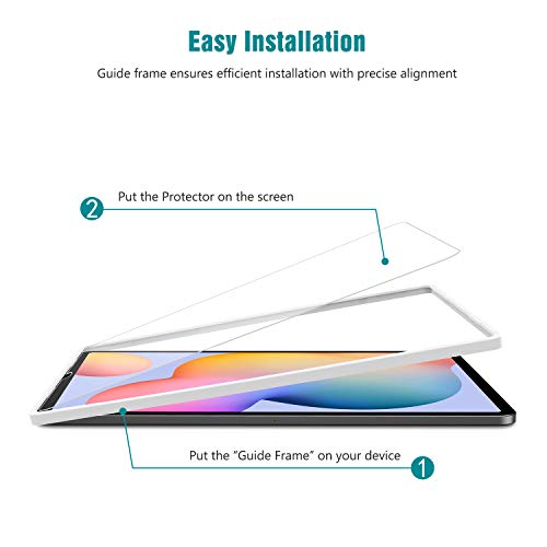 Apiker 2 Pack Hd Tempered Glass Screen Protector Compatible With Samsung Galaxy Tab S6 Lite 10.4 Inch With Alignment Frame #TOP3
