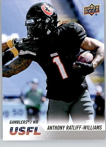 2023 Upper Deck USFL Base #15 Anthony Ratliff-Williams Houston Gamblers Official United States Football League Trading Card in Raw (NM or Better) Condition