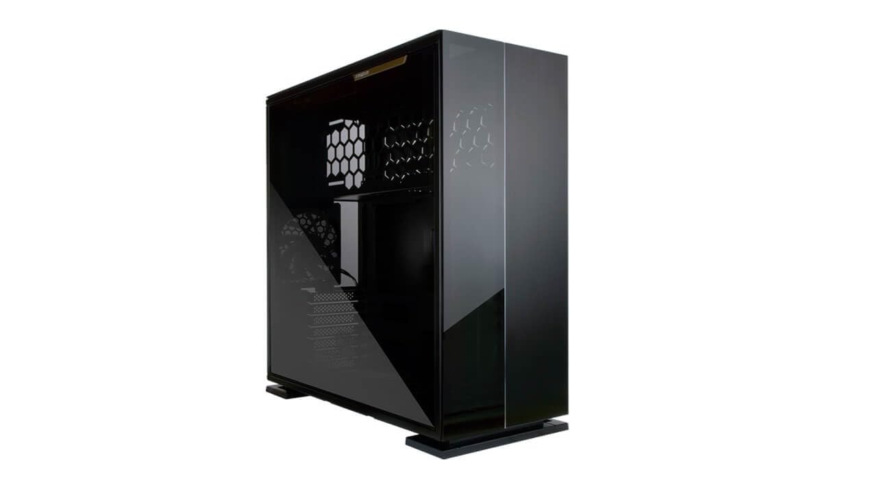 IN WIN IW-315BLK-1AL120 Caja de Torre Media ATX de Aluminio y Vidrio Frontal